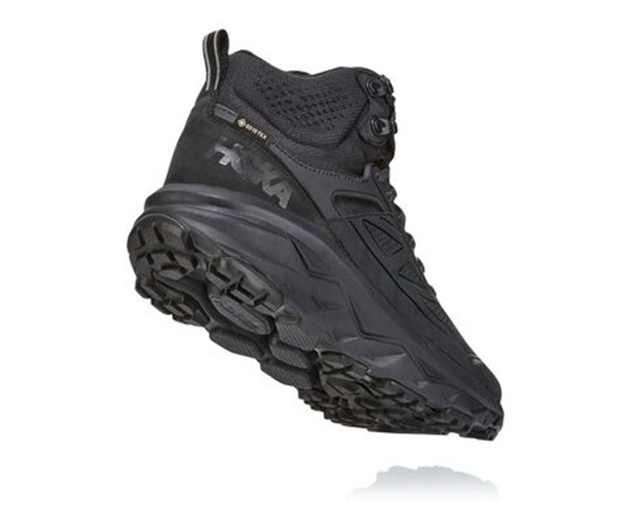 Hoka Australia One One Challenger Mid GORE-TEX - Mens Hiking Boots Black - TNFEM-7209